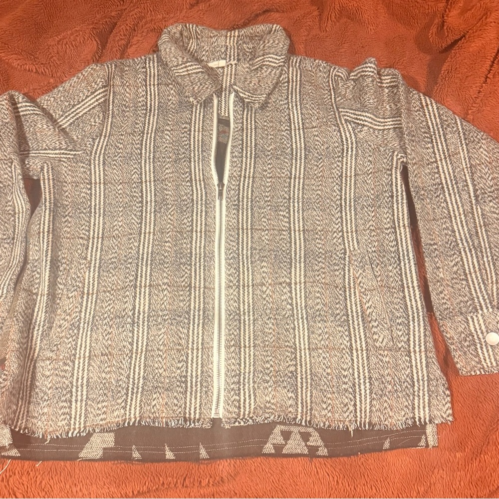 Striped Gray and White Jacket